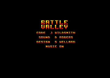 Battle Valley (UK) (1989) screen shot title